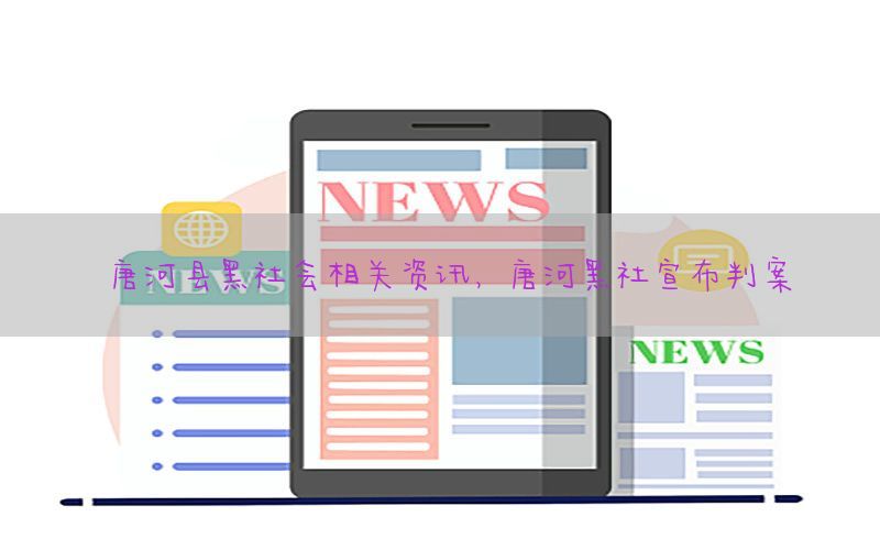 唐河县黑社会相关资讯，唐河黑社宣布判案