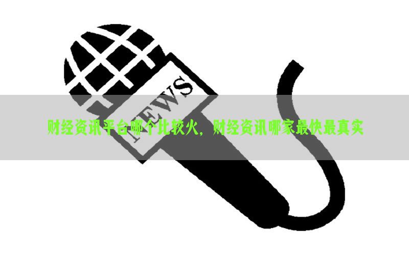 财经资讯平台哪个比较火，财经资讯哪家最快最真实