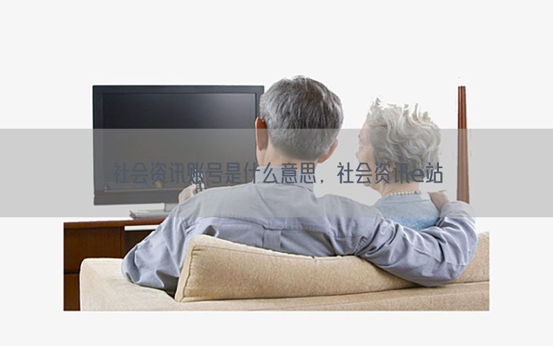 社会资讯账号是什么意思，社会资讯e站