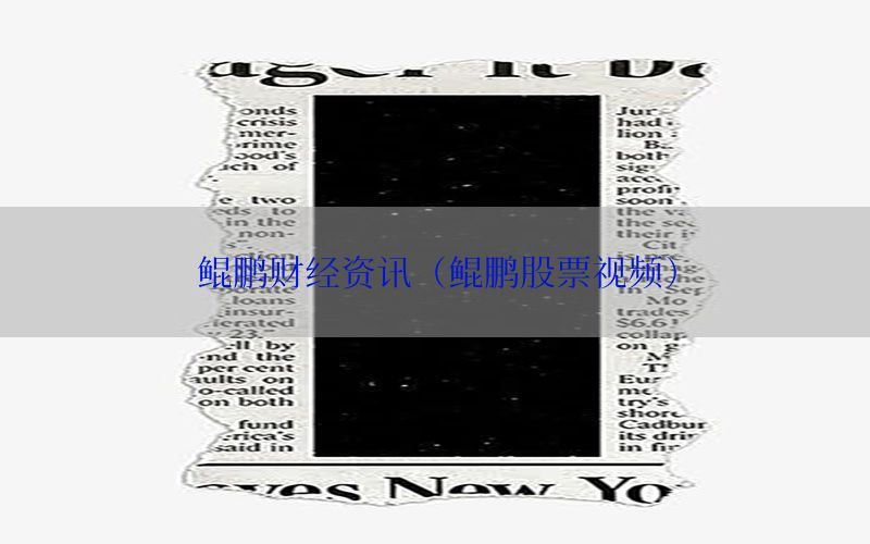 鲲鹏财经资讯（鲲鹏股票视频）