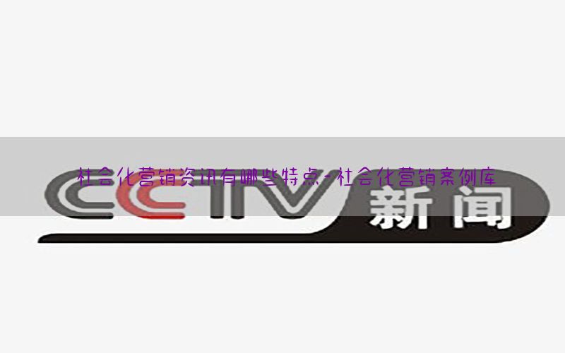社会化营销资讯有哪些特点-社会化营销案例库