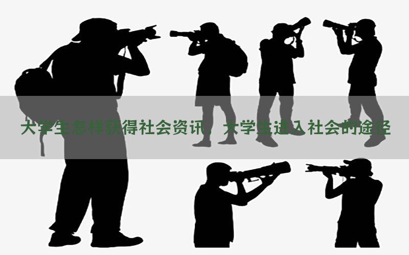 大学生怎样获得社会资讯，大学生进入社会的途径